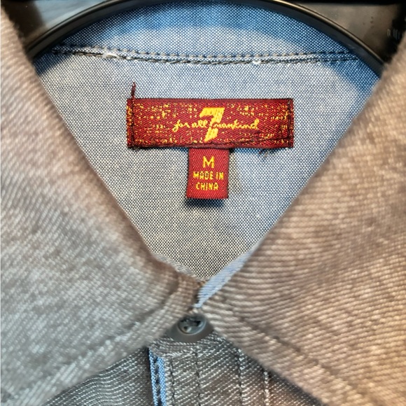 7 for all Mankind Youth Button Down Shirt - Picture 3 of 3